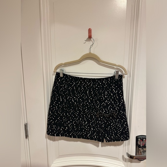 Cynthia Steffe Black and White Polka Dot Mini Skirt - Picture 1 of 4